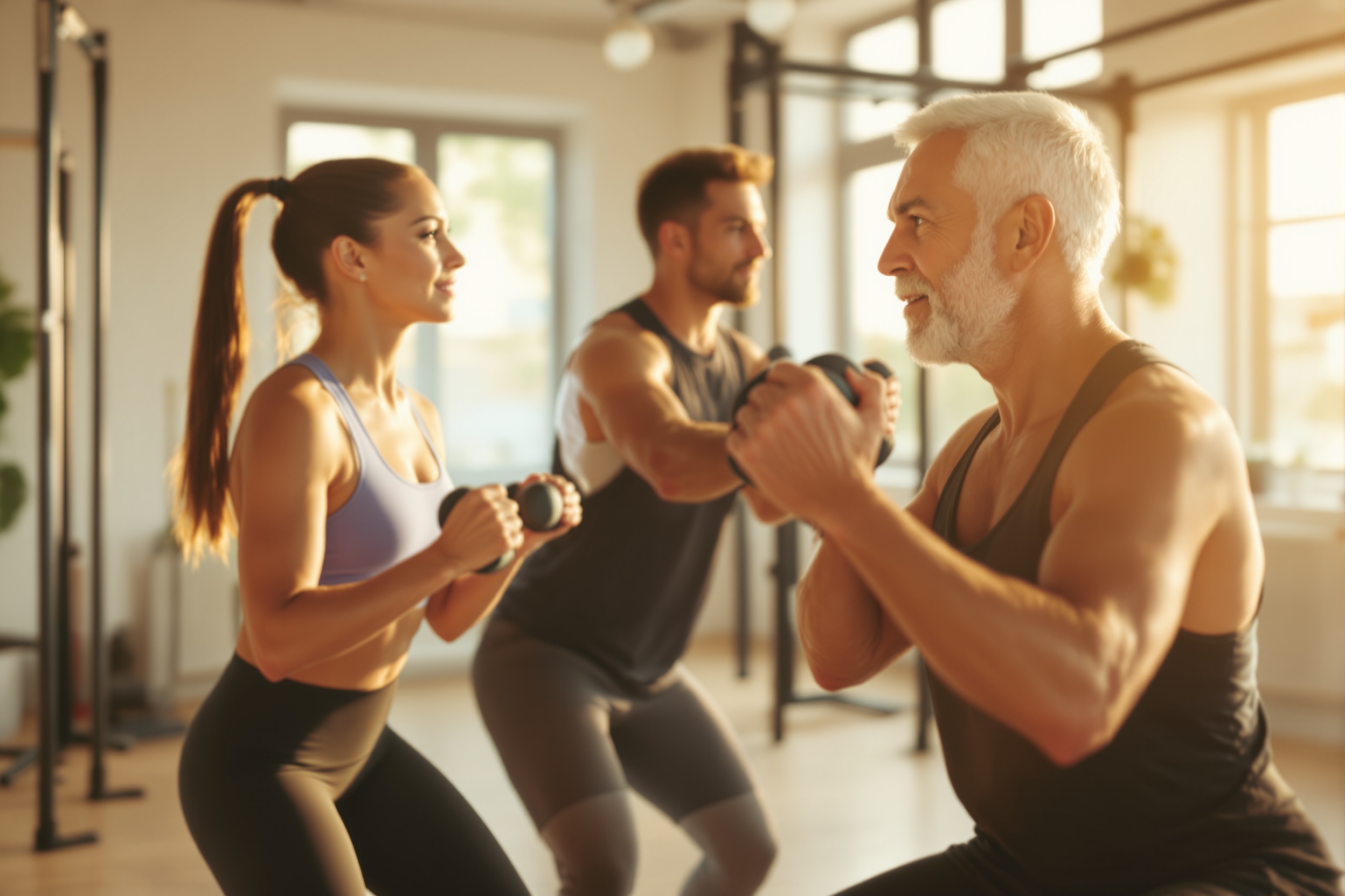 Latest research on eccentric training's impact on joint health and injury prevention across different age groups illustration