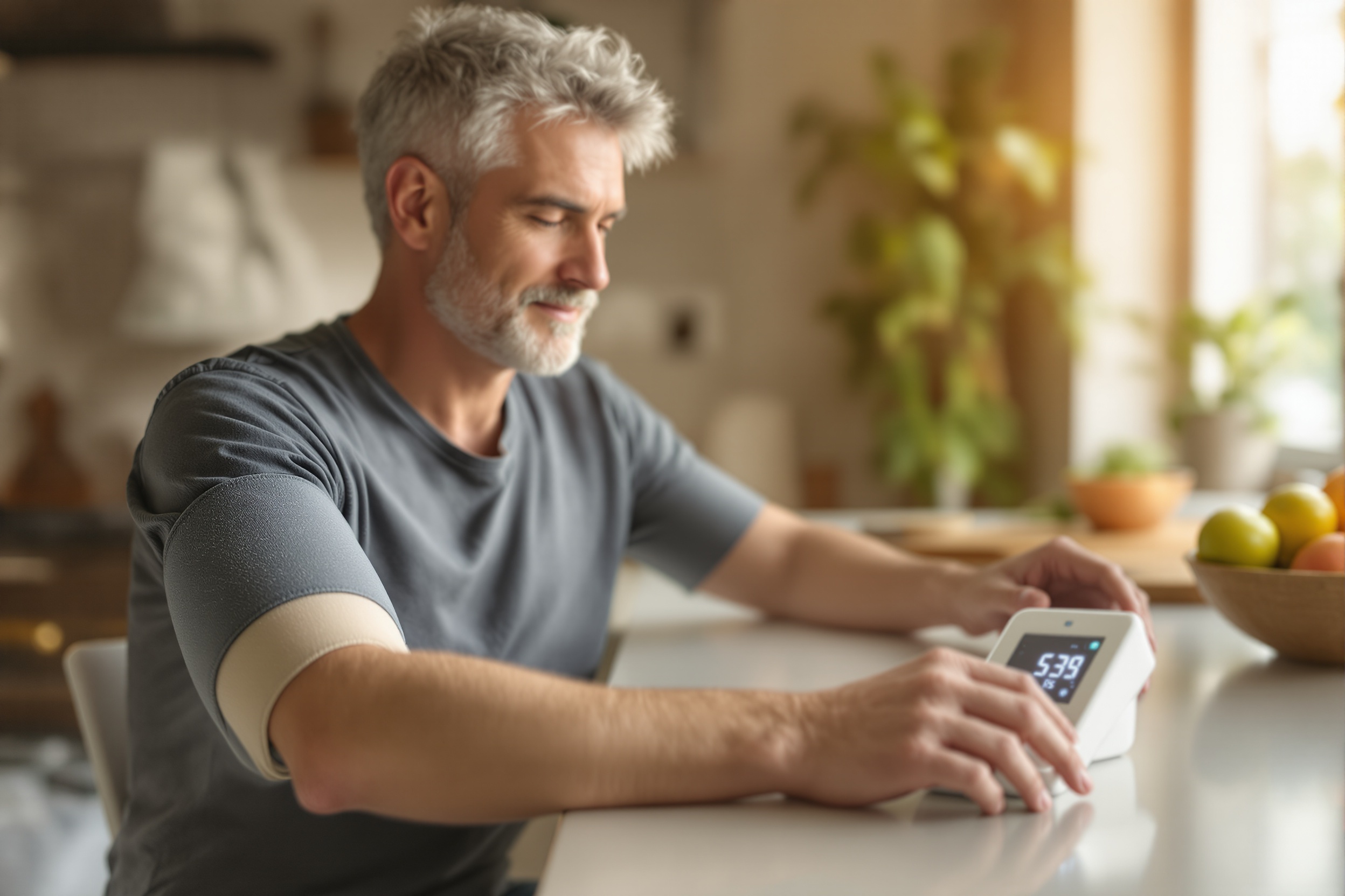 Review of at-home blood pressure monitors for early hypertension detection and prevention illustration