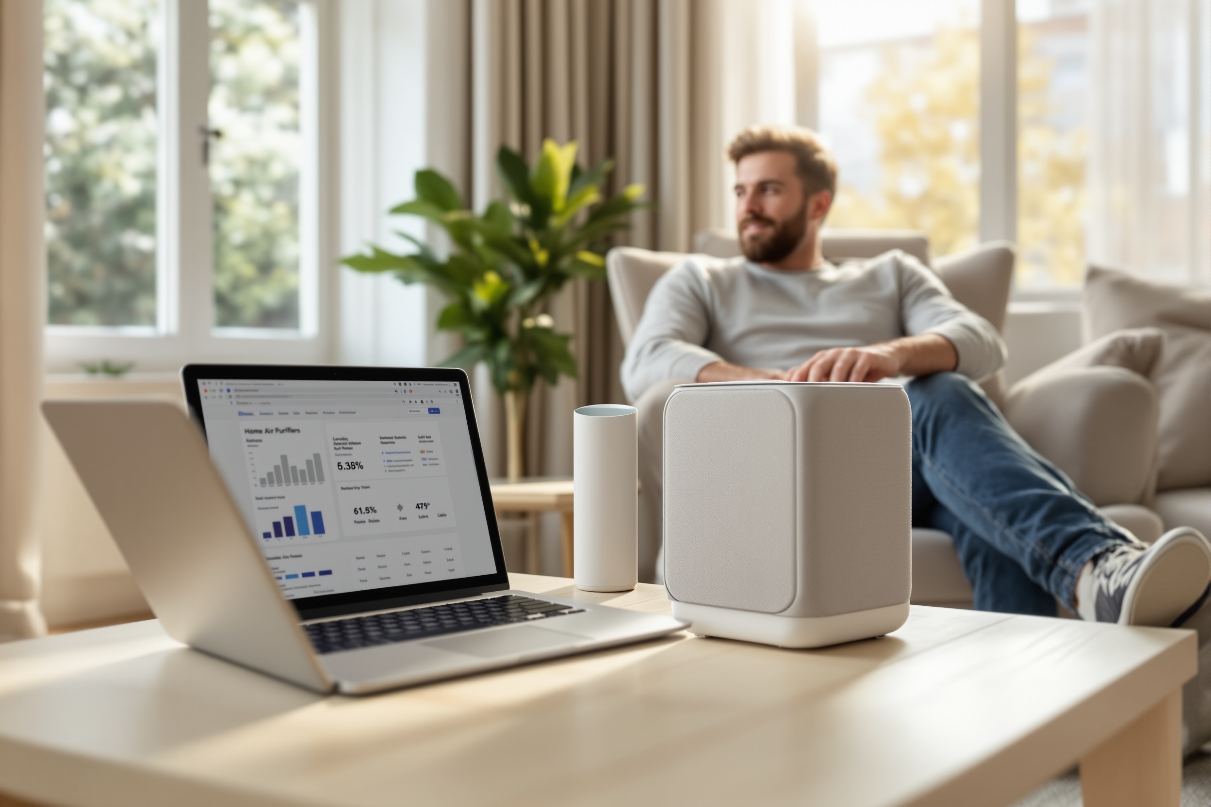 Reviewing the top home air purifiers for allergy and asthma prevention, comparing efficiency, filter types, and long-term value for households concerned with respiratory health. illustration
