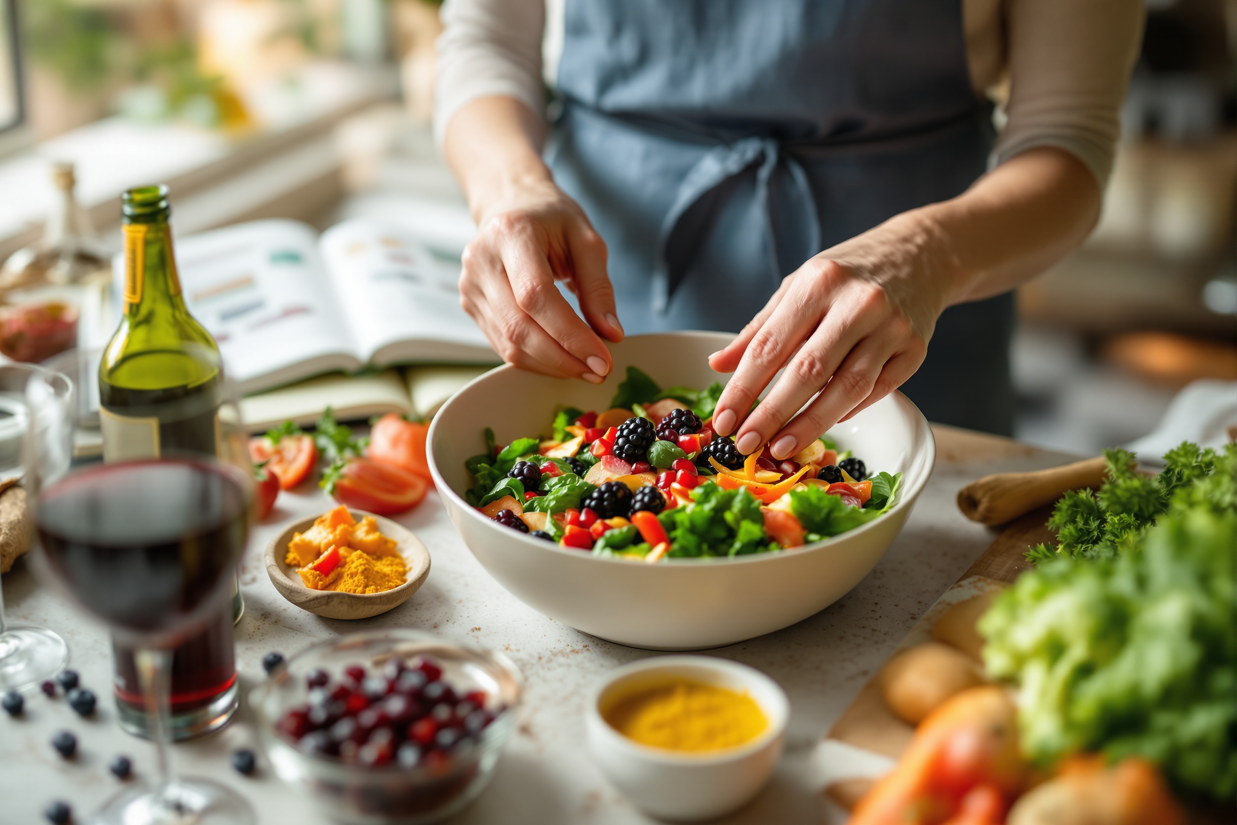 Exploring the role of dietary polyphenols in reducing risk and managing symptoms of rheumatoid arthritis, with a focus on practical, evidence-based food strategies. illustration