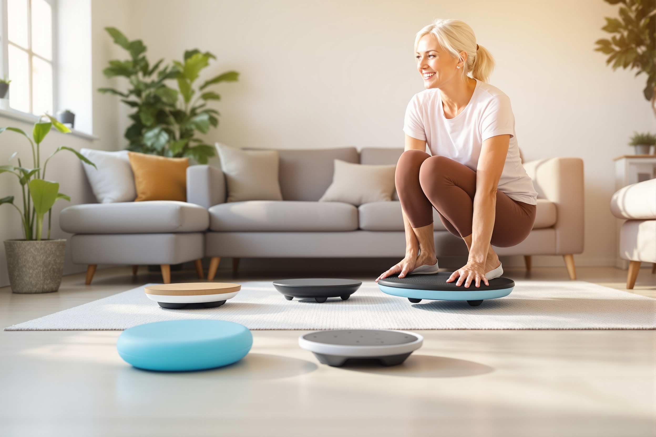 A review and comparison of the best balance boards for improving core strength, stability, and mobility at home, tailored for adults over 40 seeking functional fitness tools. illustration