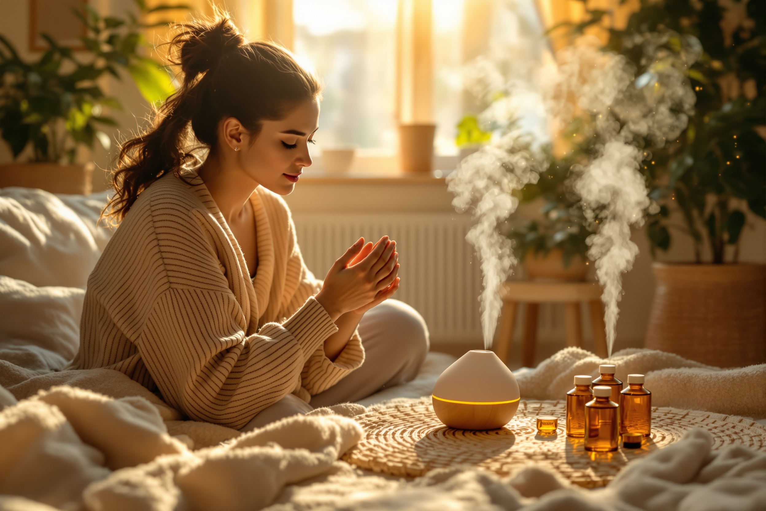 Harnessing the Power of Aromatherapy for Stress and Mood Regulation illustration