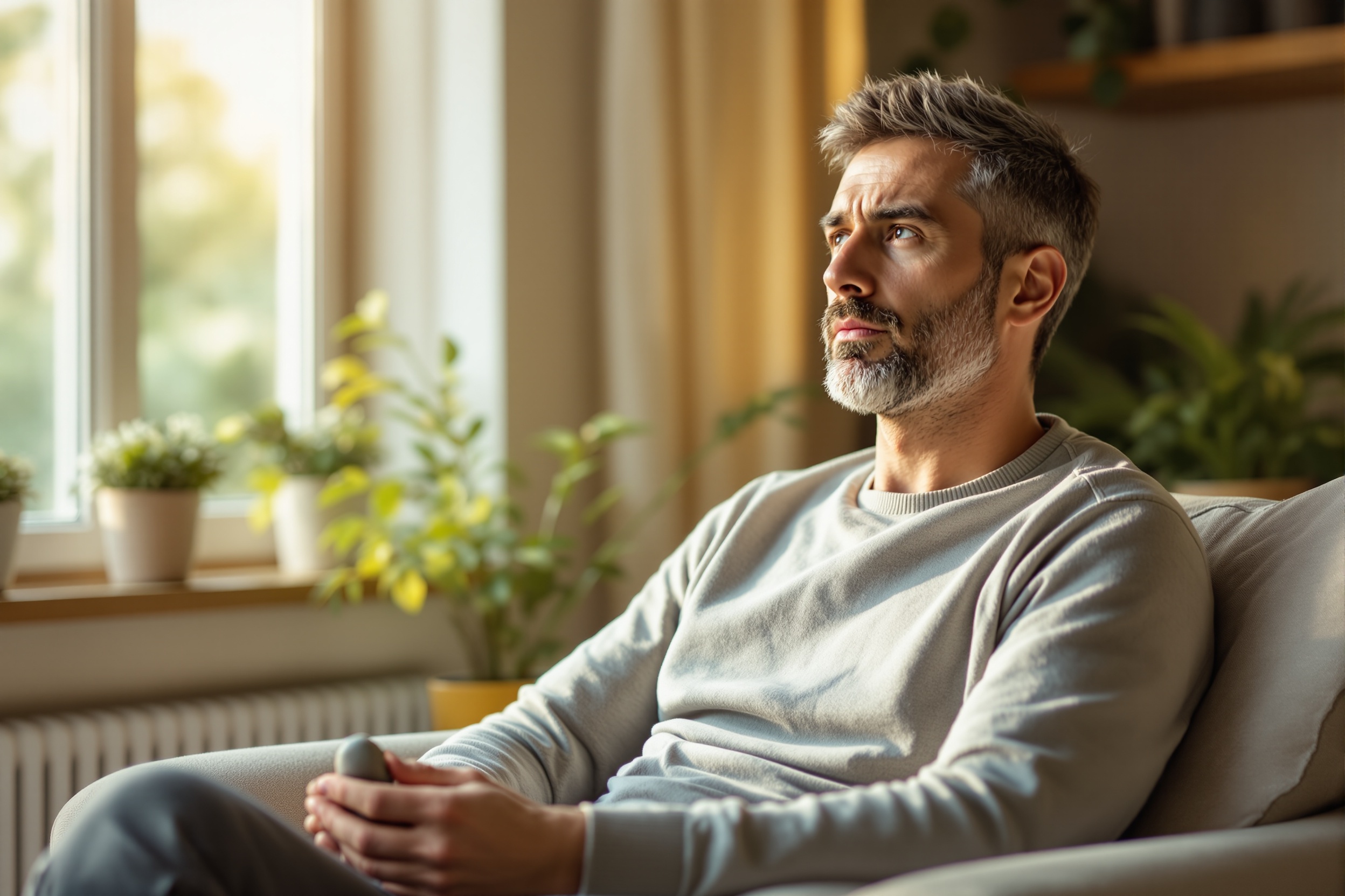 Exploring the link between chronic prostatitis/chronic pelvic pain syndrome (CP/CPPS) and mental health issues such as depression and anxiety in men, with a focus on holistic strategies for symptom management and emotional wellbeing. illustration