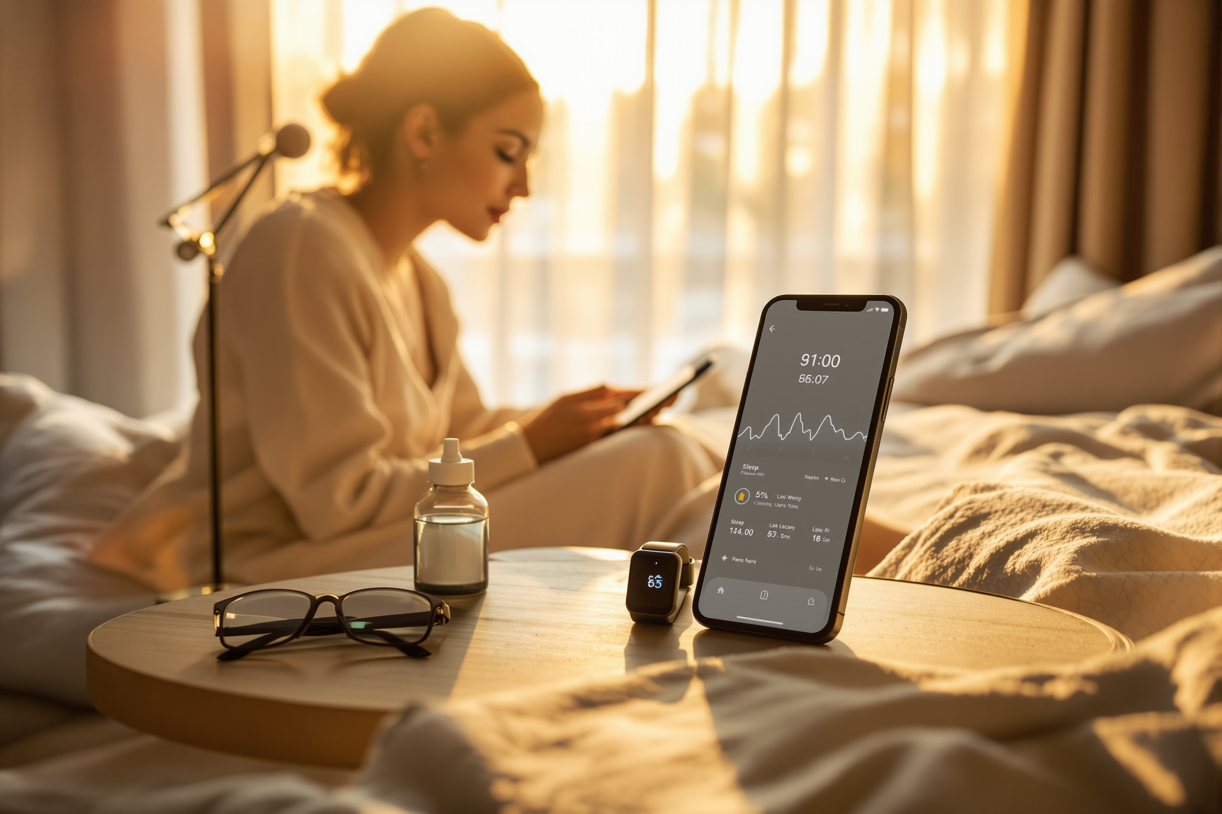 The effects of travel and jet lag on sleep and recovery, with actionable strategies for minimizing disruption and supporting natural circadian rhythms before, during, and after long flights. illustration