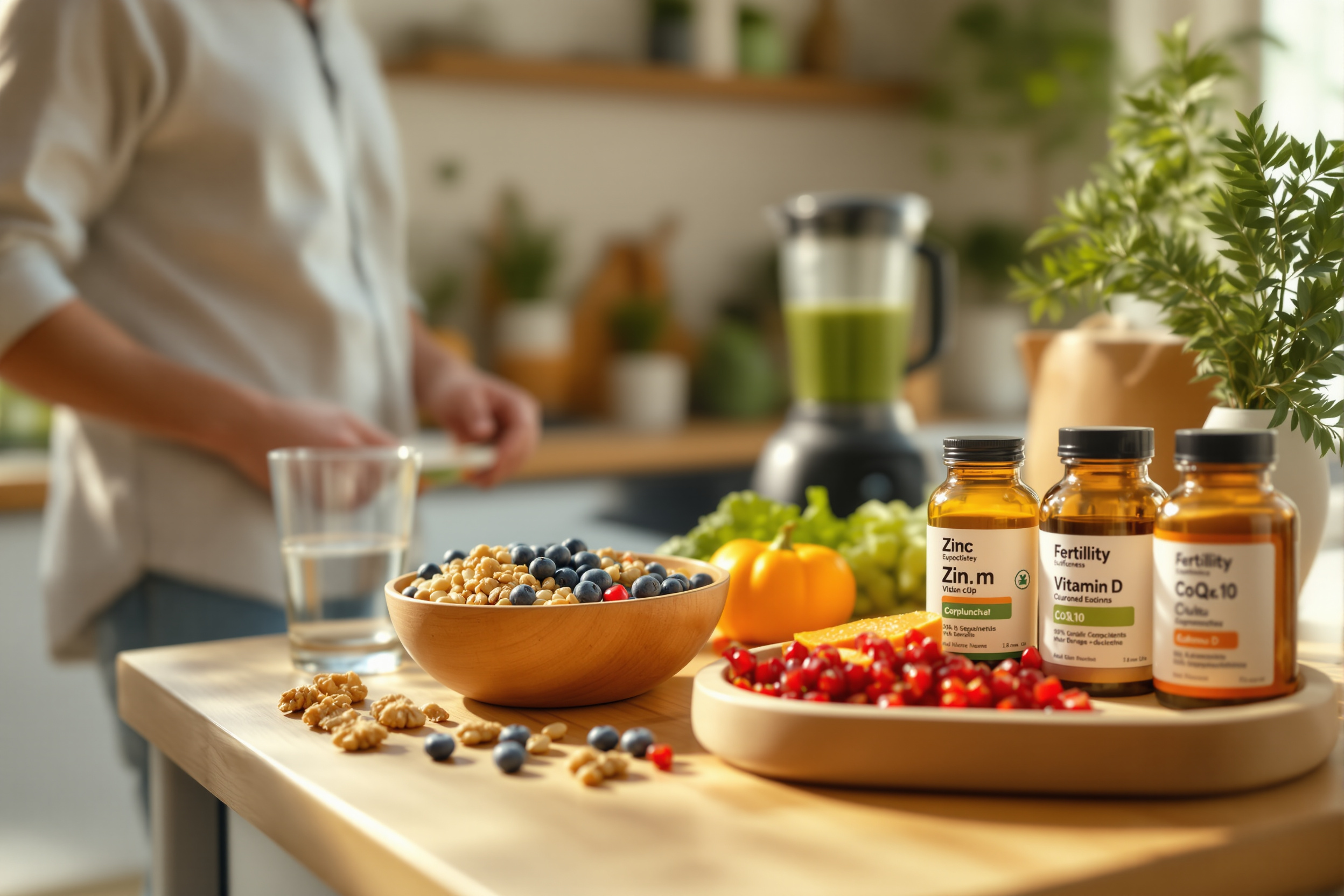 A step-by-step wellness protocol for naturally supporting male fertility and sperm health through lifestyle, diet, and evidence-based supplements. illustration