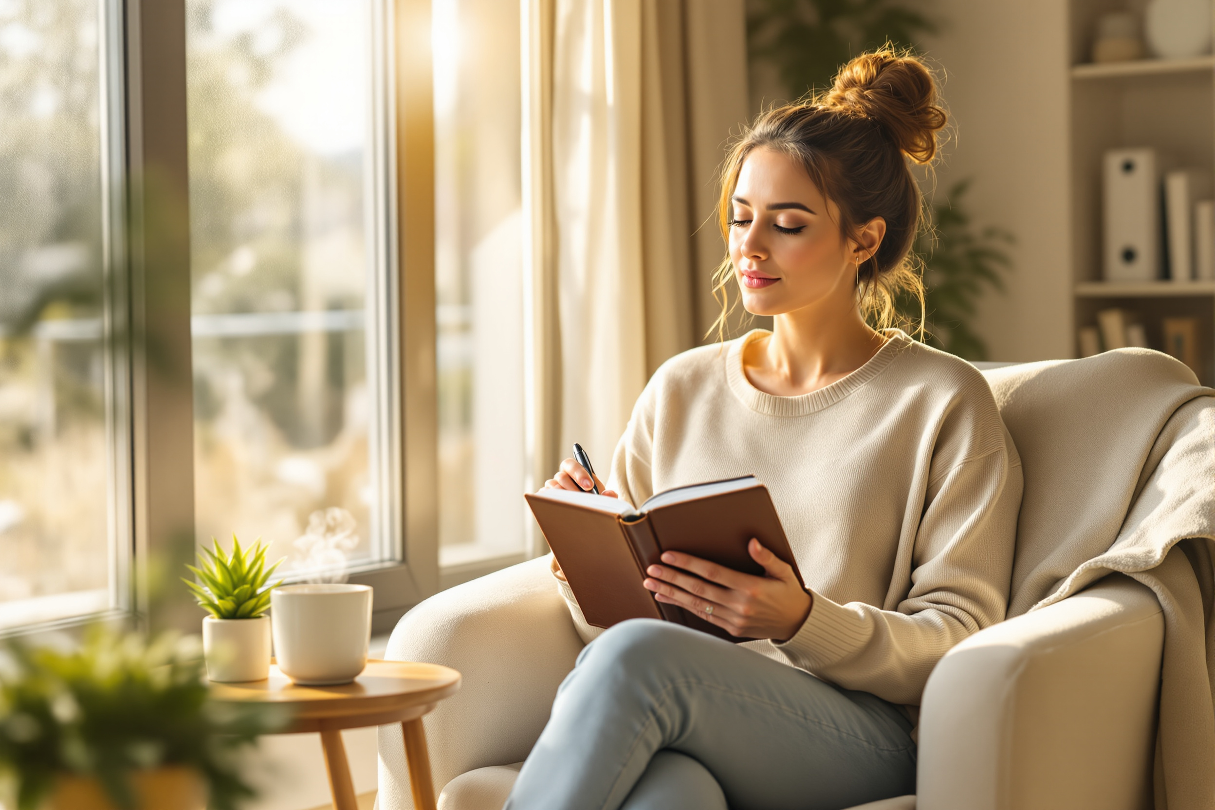 Natural remedies and lifestyle adjustments for reducing intrusive negative self-talk and building mental resilience, with a focus on actionable, science-backed strategies for adults experiencing chronic self-criticism and low self-esteem. illustration