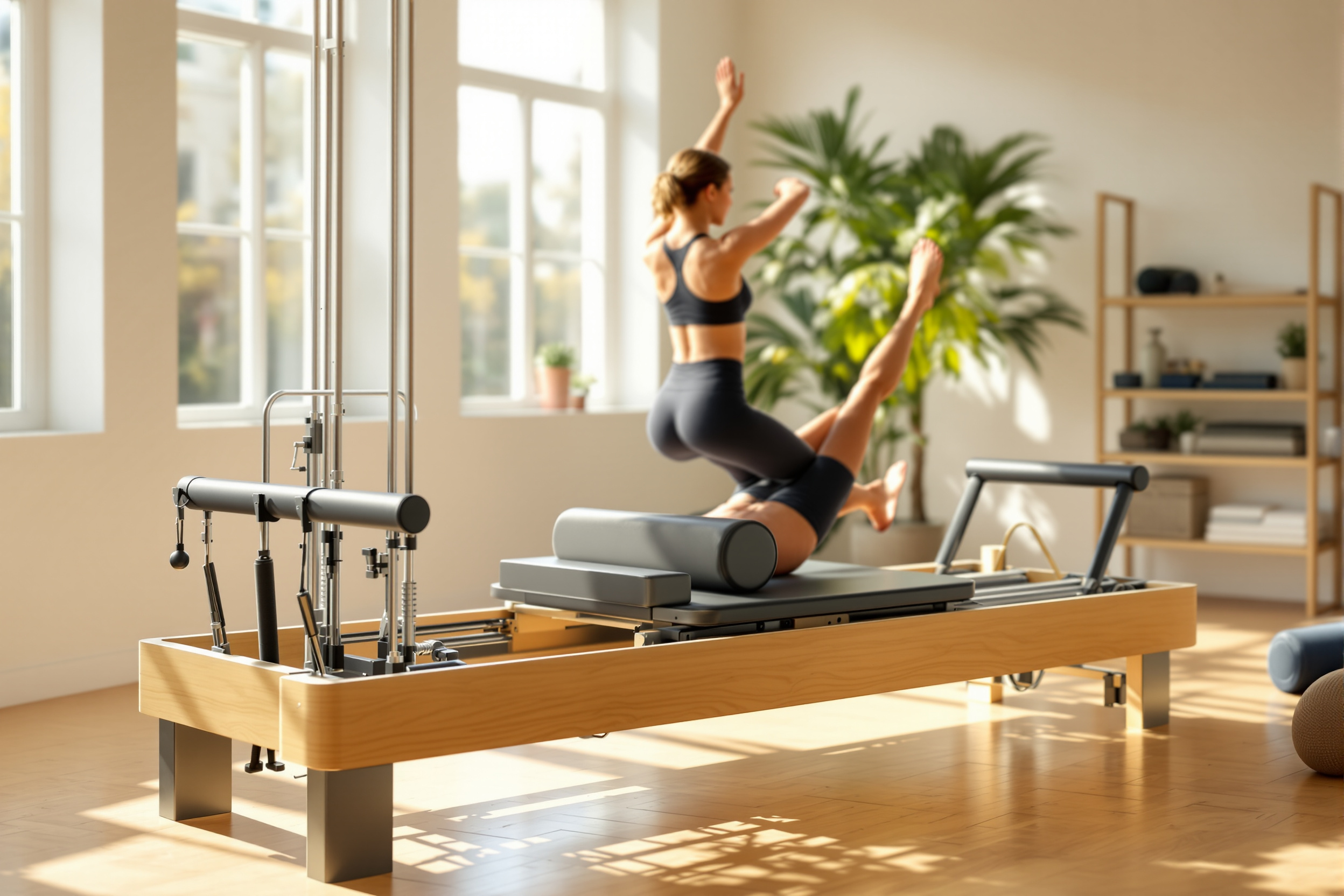 A review and comparison of the best Pilates reformer machines for home use, focusing on comfort, adjustability, durability, and suitability for different fitness levels in 2024. illustration