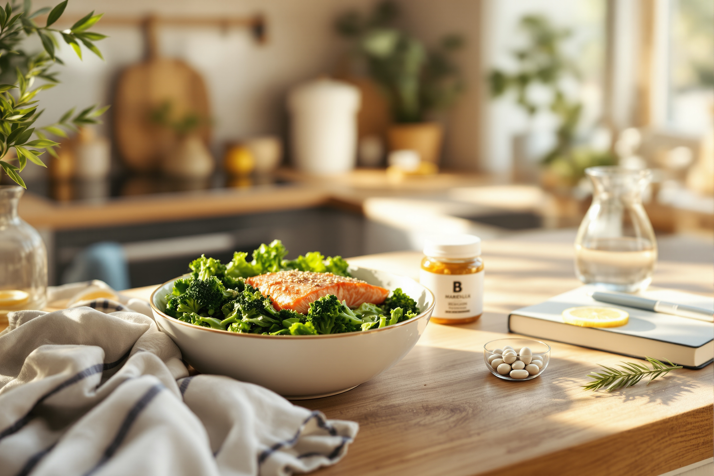 A step-by-step nutrition and supplement protocol to support healthy estrogen balance and menstrual comfort in women over 35, focusing on evidence-based food choices, micronutrients, and lifestyle strategies. illustration