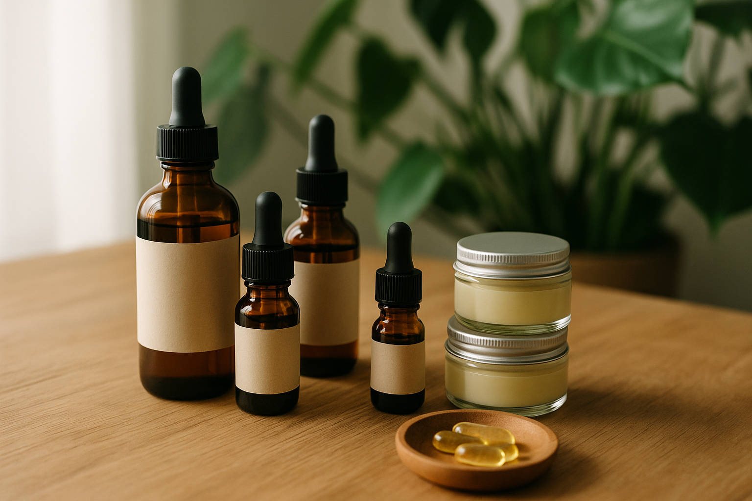 Selection of topical and oral CBD products for joint pain relief