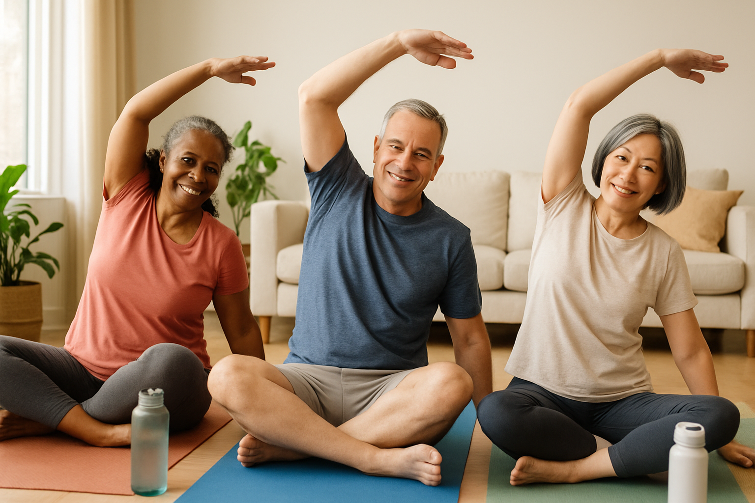 Older adults exercising to support joint health