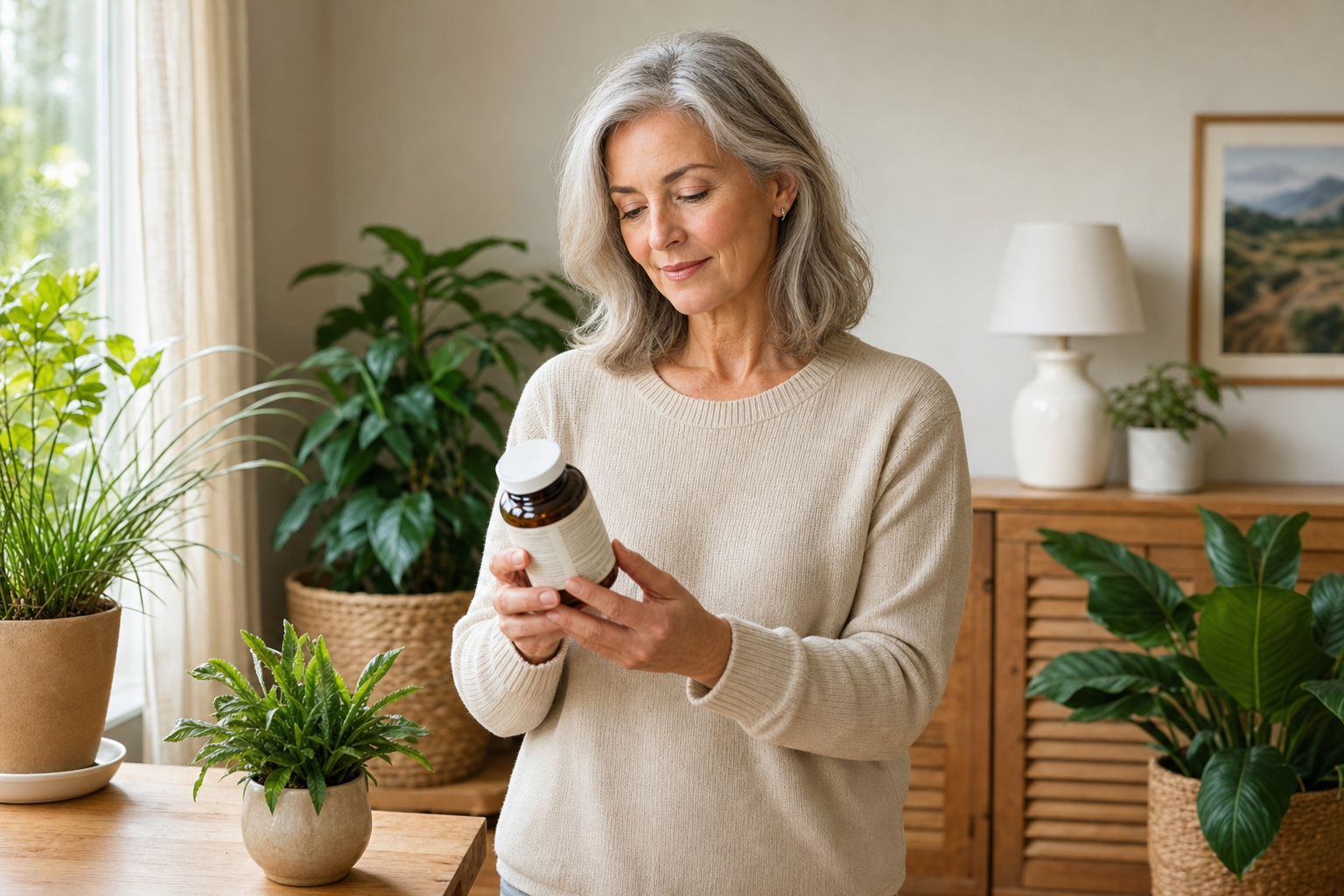 Senior reading supplement label for joint health