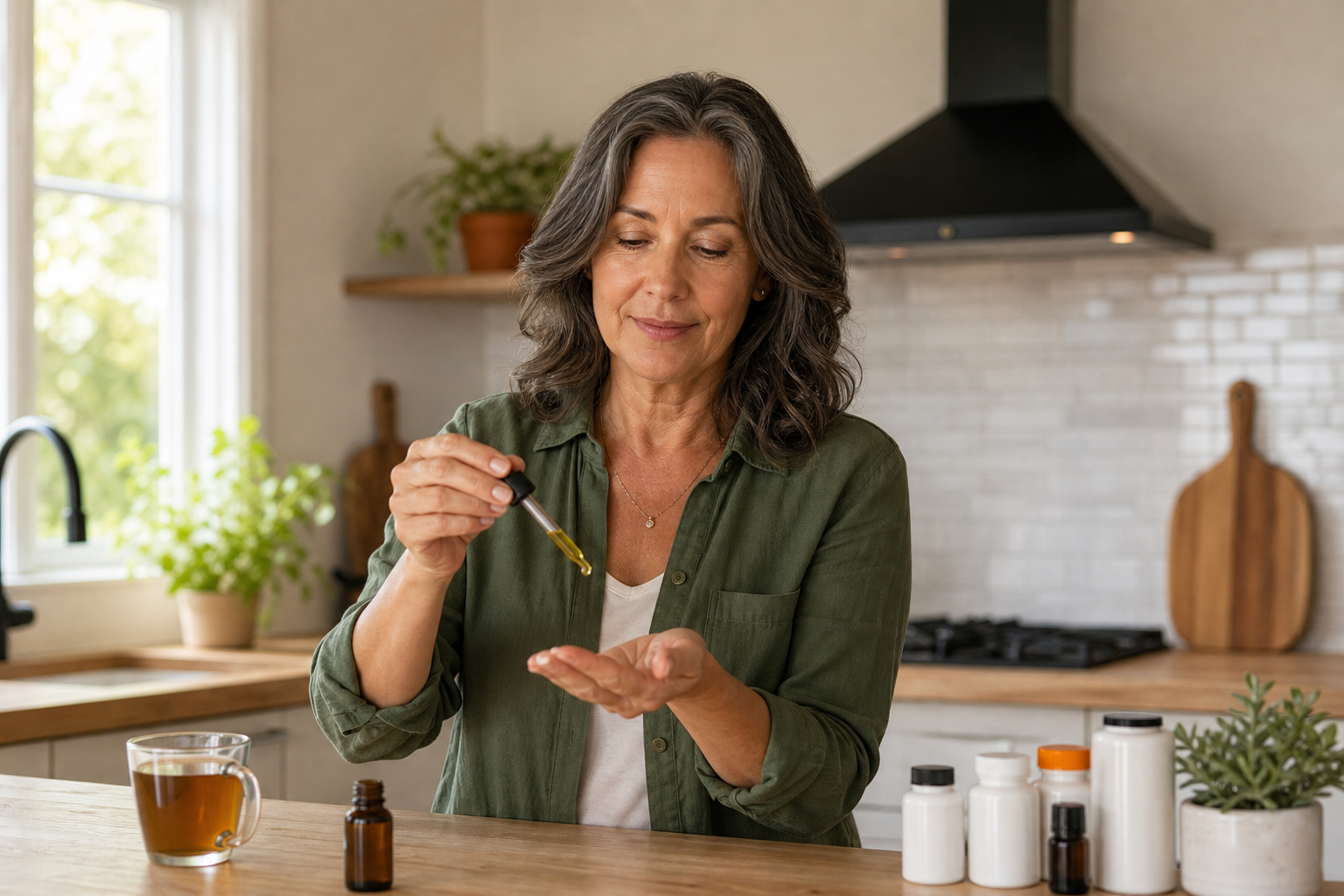 CBD oil dropper with arthritis medications for joint pain